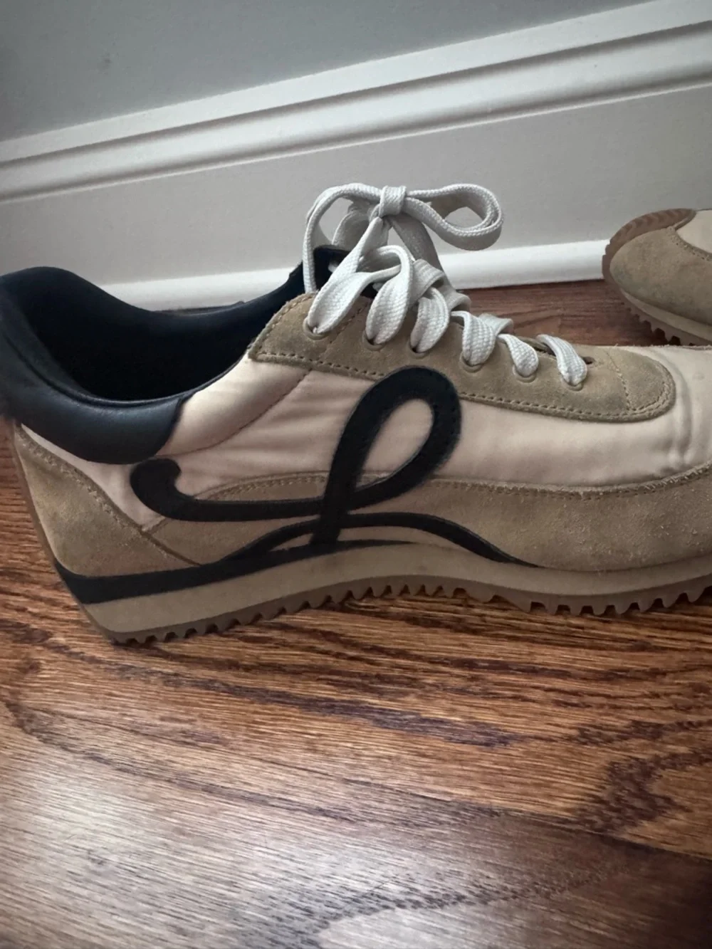 Loewe Beige, Tan & Black Runner Sneakers - Picture 2 of 7